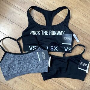 NWT Bundle of 3 Victoria’s Secret Sport sports bras M